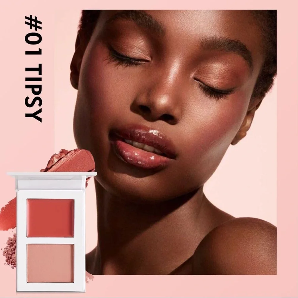 Blush Duo in Rosy Glow - Sheer Cream & Powder